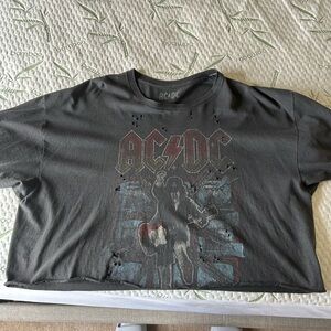 AC/DC Charcoal Graphic Tee